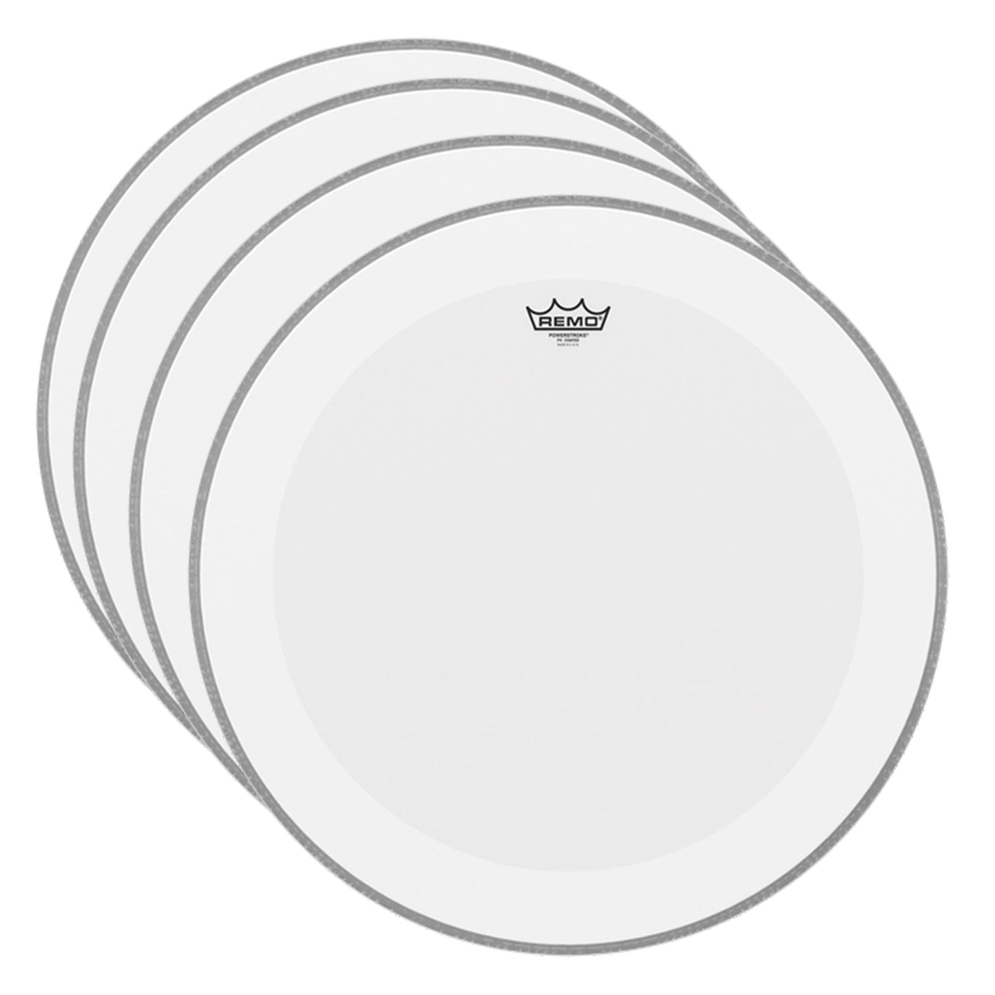 Remo 18" Powerstroke P4 Coated Drumhead (4 Pack Bundle) Drums and Percussion / Parts and Accessories / Heads