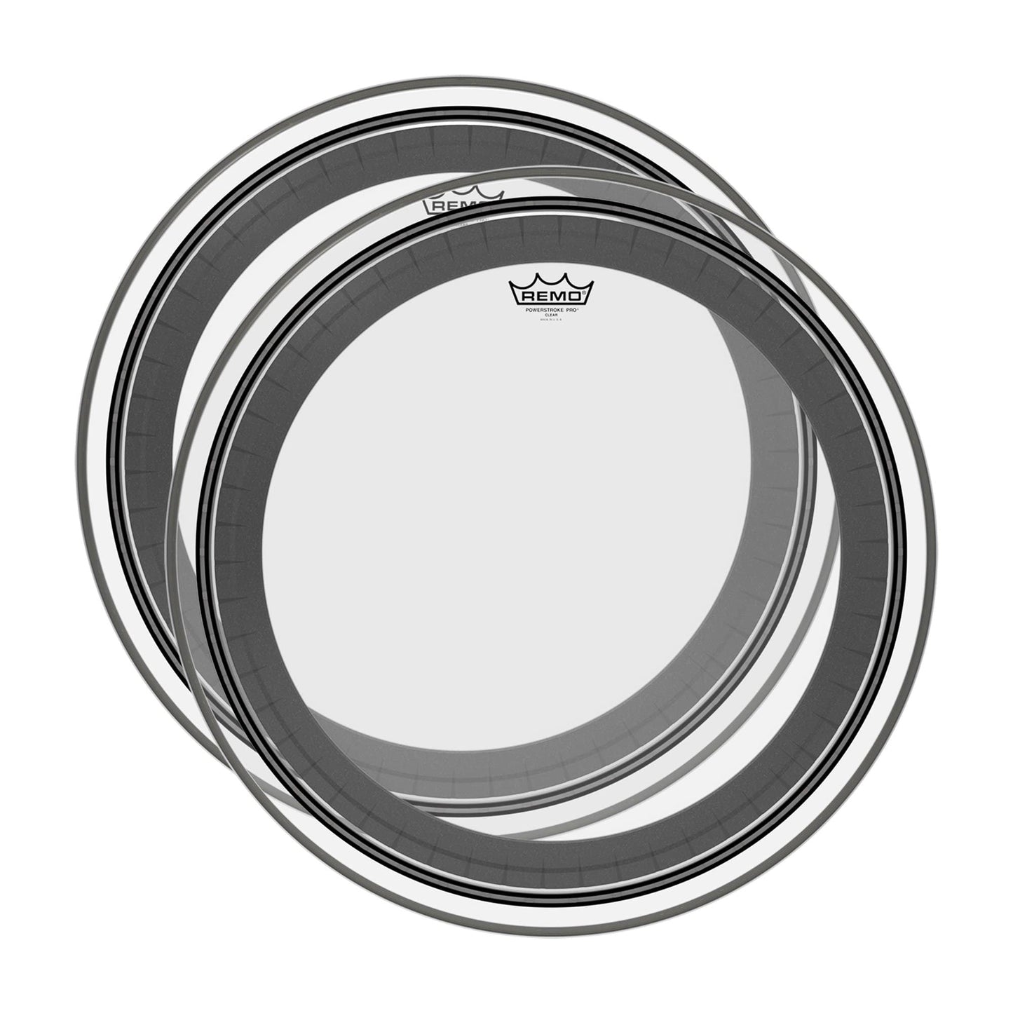 Remo 18" Powerstroke Pro Clear Bass Drumhead (2 Pack Bundle) Drums and Percussion / Parts and Accessories / Heads