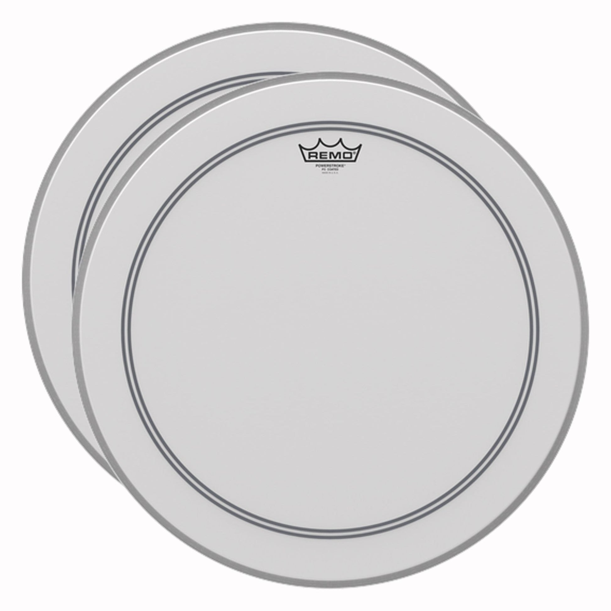 Remo 20" Powerstroke P3 Coated Bass Drumhead (2 Pack Bundle) Drums and Percussion / Parts and Accessories / Heads