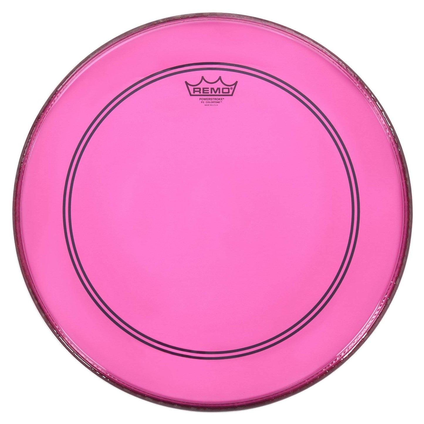 Remo 20" Powerstroke P3 Colortone Pink Bass Drumhead Drums and Percussion / Parts and Accessories / Heads