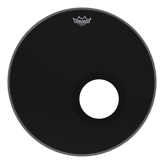 Remo 20" Powerstroke P3 Ebony Bass Drumhead w/5" Hole Drums and Percussion / Parts and Accessories / Heads