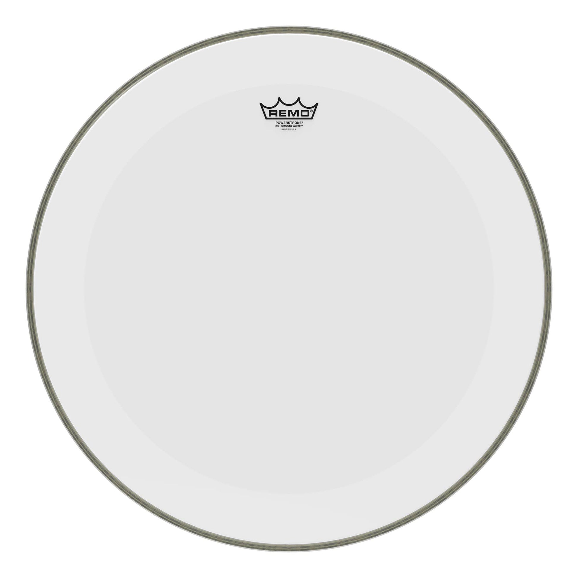 Remo 22" Powerstroke 3 Smooth White Bass Drumhead w/No Stripe Drums and Percussion / Parts and Accessories / Heads