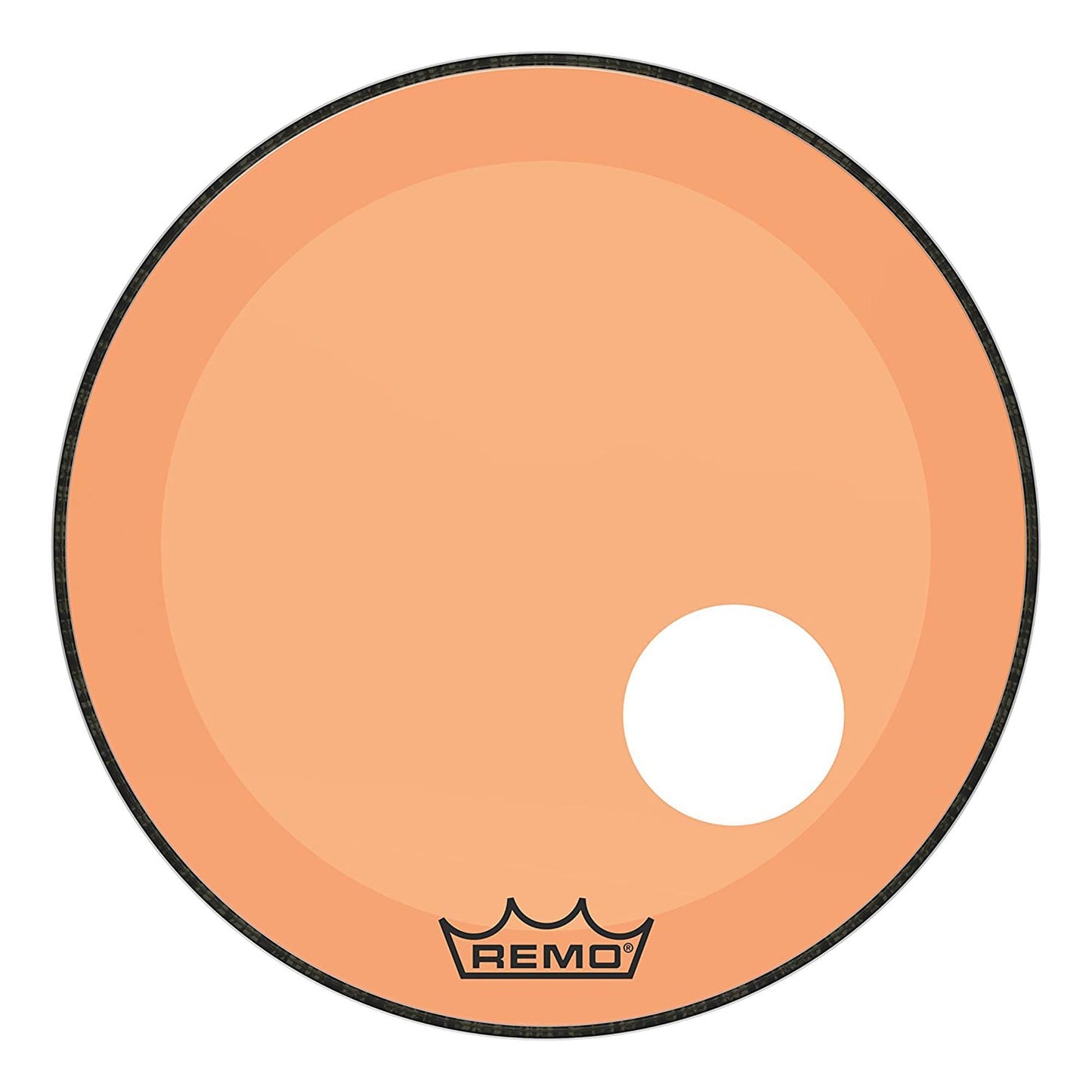 Remo 22" Powerstroke P3 Colortone Orange Bass Drumhead w/5" Offset Hole Drums and Percussion / Parts and Accessories / Heads