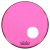 Remo 22" Powerstroke P3 Colortone Pink Bass Drumhead w/5" Offset Hole Drums and Percussion / Parts and Accessories / Heads