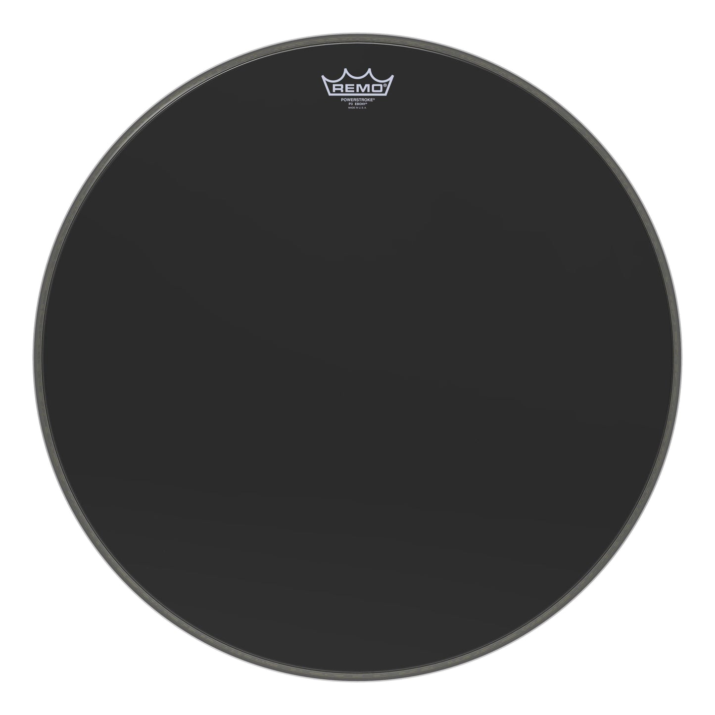 Remo 22" Powerstroke P3 Ebony Bass Drumhead Drums and Percussion / Parts and Accessories / Heads