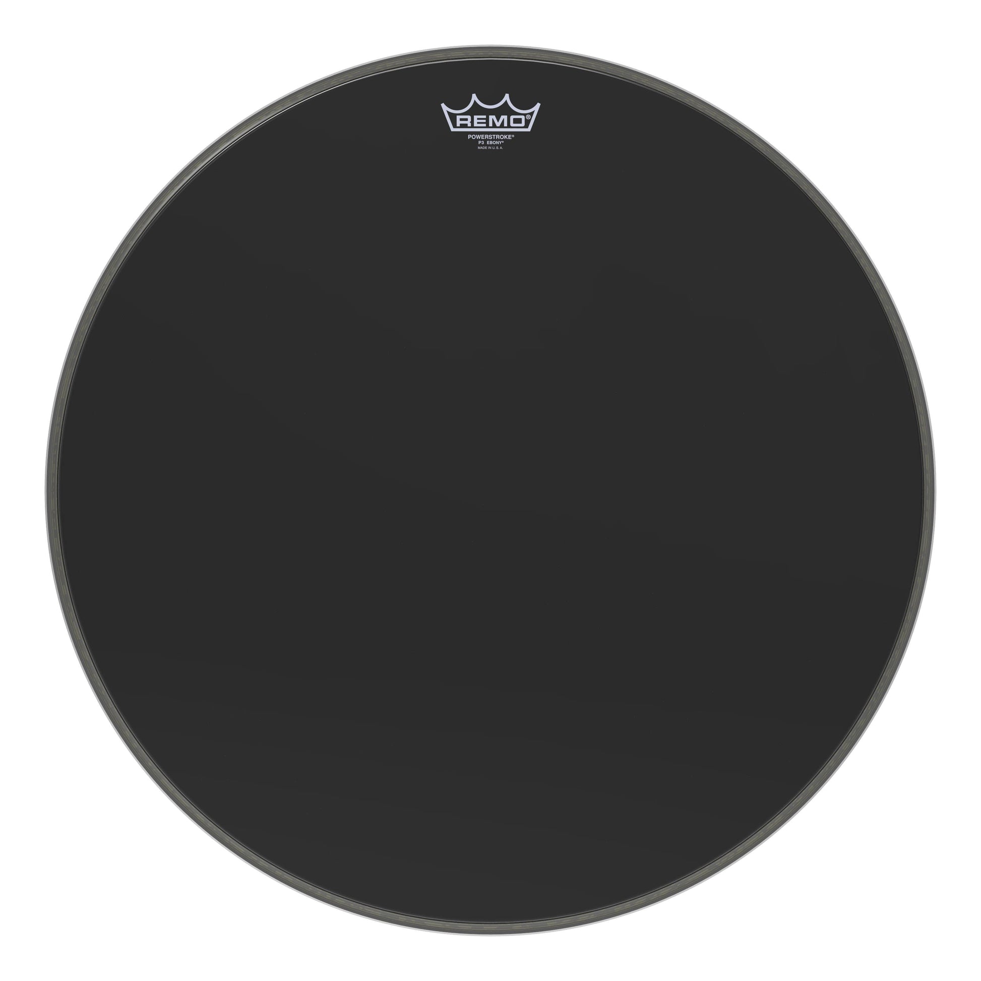 Remo 22" Powerstroke P3 Ebony Bass Drumhead Drums and Percussion / Parts and Accessories / Heads