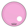 Remo 24" Powerstroke P3 Colortone Pink Bass Drumhead w/5" Offset Hole Drums and Percussion / Parts and Accessories / Heads