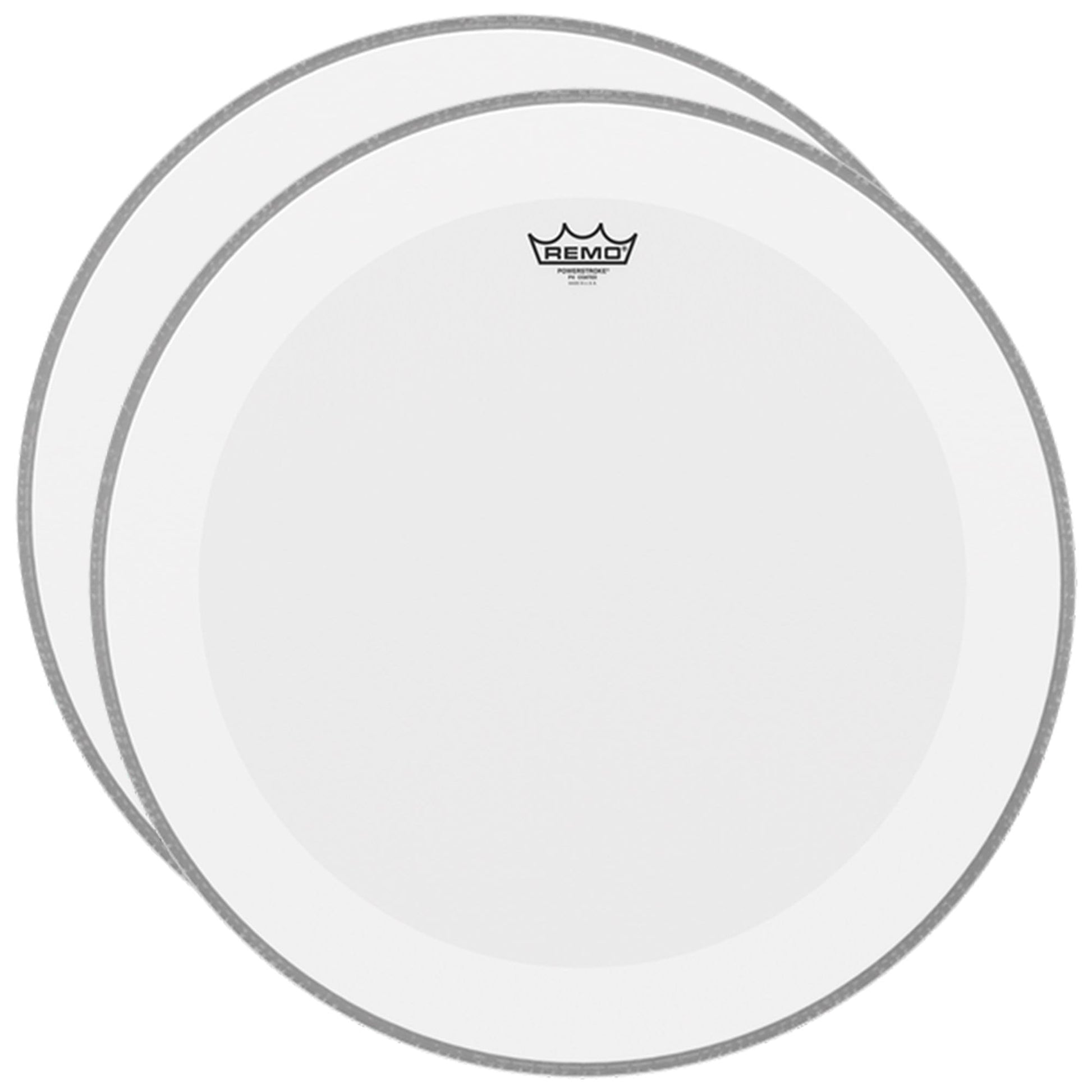 Remo 24" Powerstroke P4 Coated Bass Drumhead (2 Pack Bundle) Drums and Percussion / Parts and Accessories / Heads