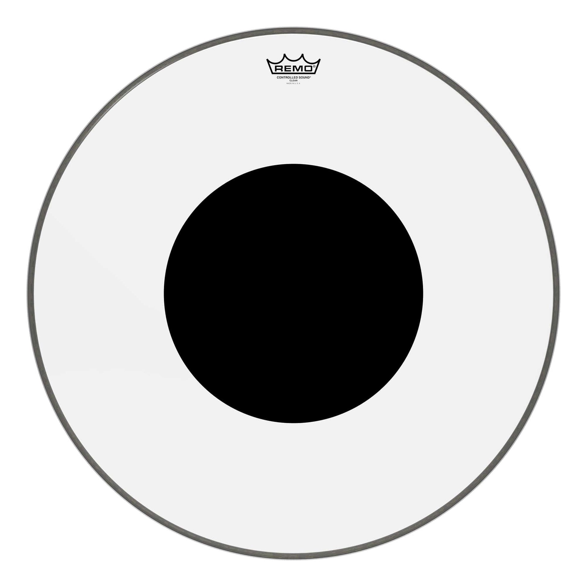 Remo 26" Controlled Sound Clear Bass Drumhead w/Top Black Dot Drums and Percussion / Parts and Accessories / Heads