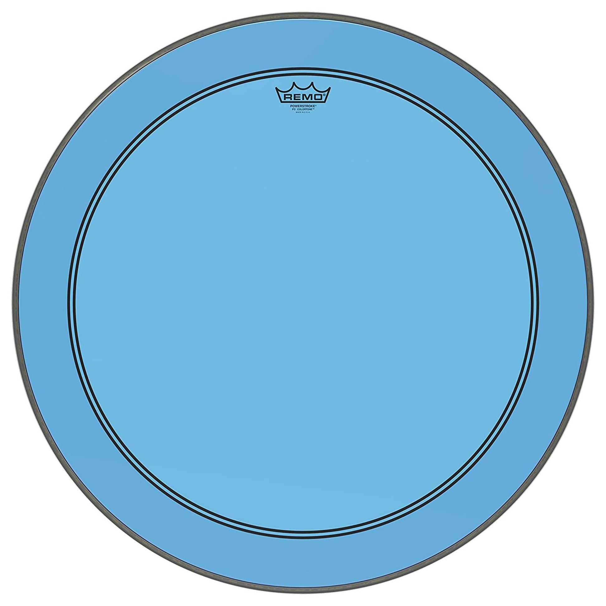 Remo 26" Powerstroke P3 Colortone Blue Bass Drumhead Drums and Percussion / Parts and Accessories / Heads