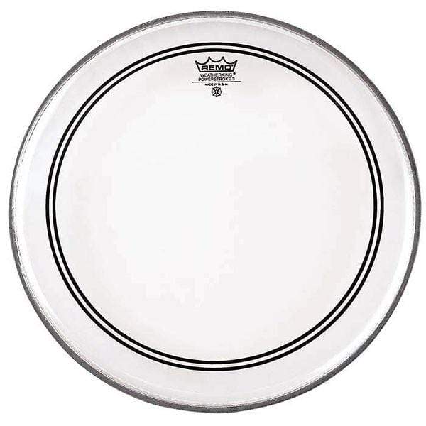Remo 30" Powerstroke P3 Clear Bass Drumhead w/No Stripe Drums and Percussion / Parts and Accessories / Heads