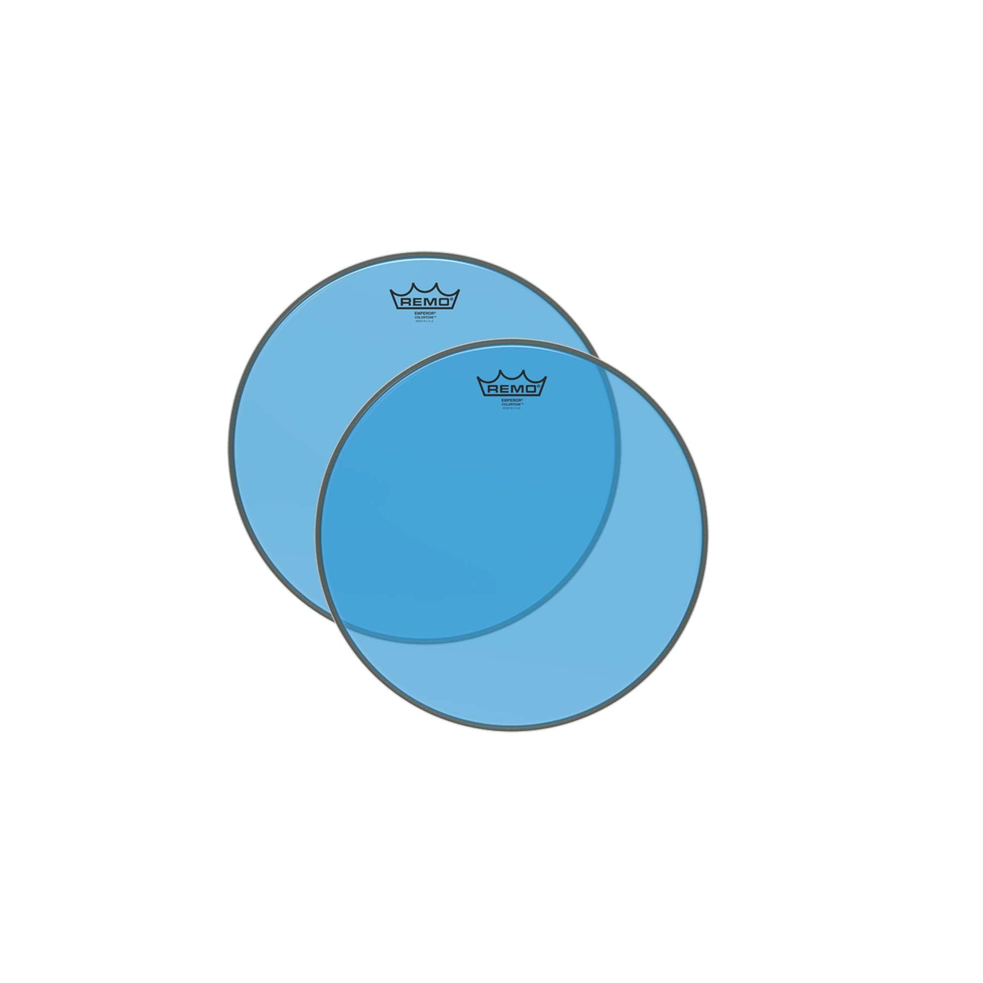 Remo 8" Emperor Colortone Blue Drumhead (2 Pack Bundle) Drums and Percussion / Parts and Accessories / Heads