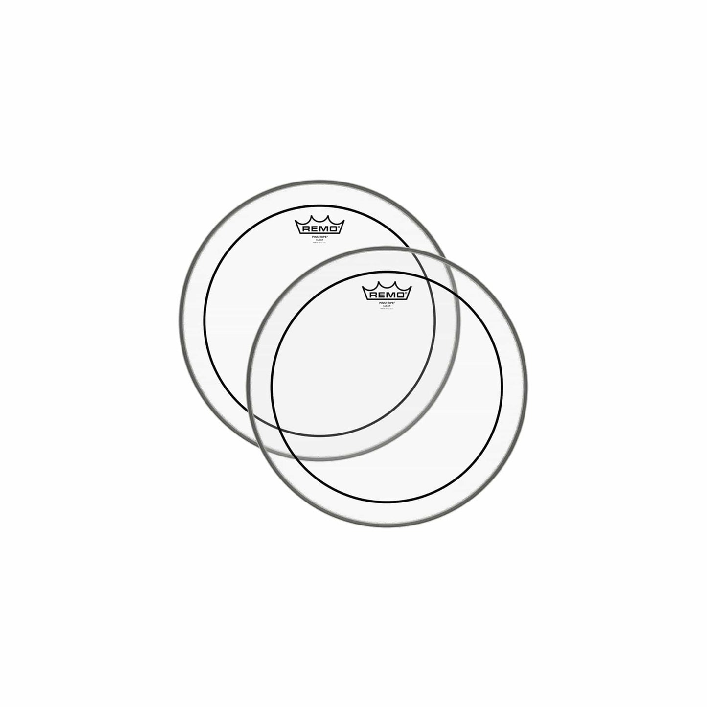 Remo 8" Pinstripe Clear Drumhead (2 Pack Bundle) Drums and Percussion / Parts and Accessories / Heads