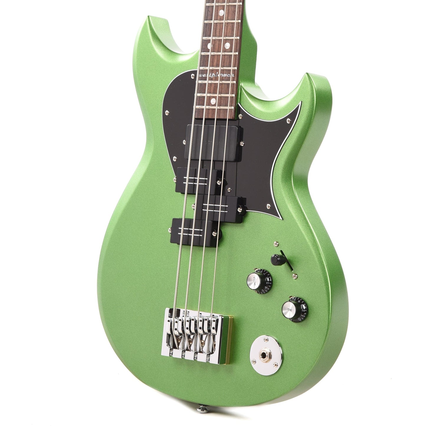 Reverend Mike Watt Wattplower II Bass Satin Emerald Green Bass Guitars / 4-String