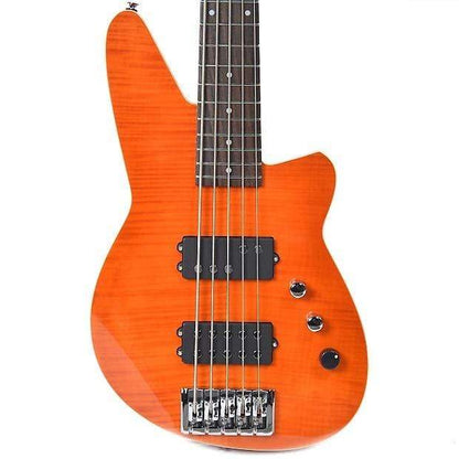 Reverend Mercalli 5 Bass Trans Orange Flame Maple Bass Guitars / 5-String or More