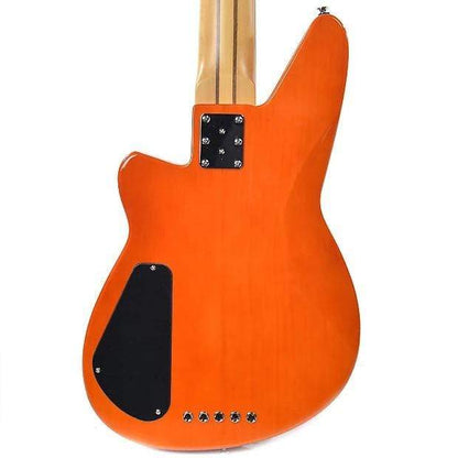 Reverend Mercalli 5 Bass Trans Orange Flame Maple Bass Guitars / 5-String or More