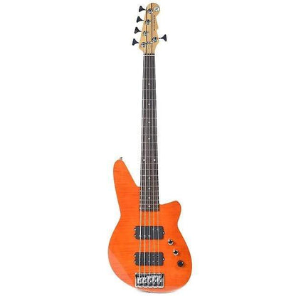 Reverend Mercalli 5 Bass Trans Orange Flame Maple Bass Guitars / 5-String or More