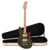 Reverend Descent RA Army Green w/Roasted Maple Neck (CME Exclusive) Hardshell Case Bundle Electric Guitars / Baritone