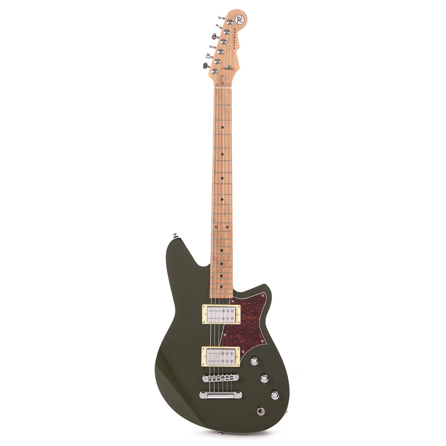 Reverend Descent RA Army Green w/Roasted Maple Neck Electric Guitars / Baritone