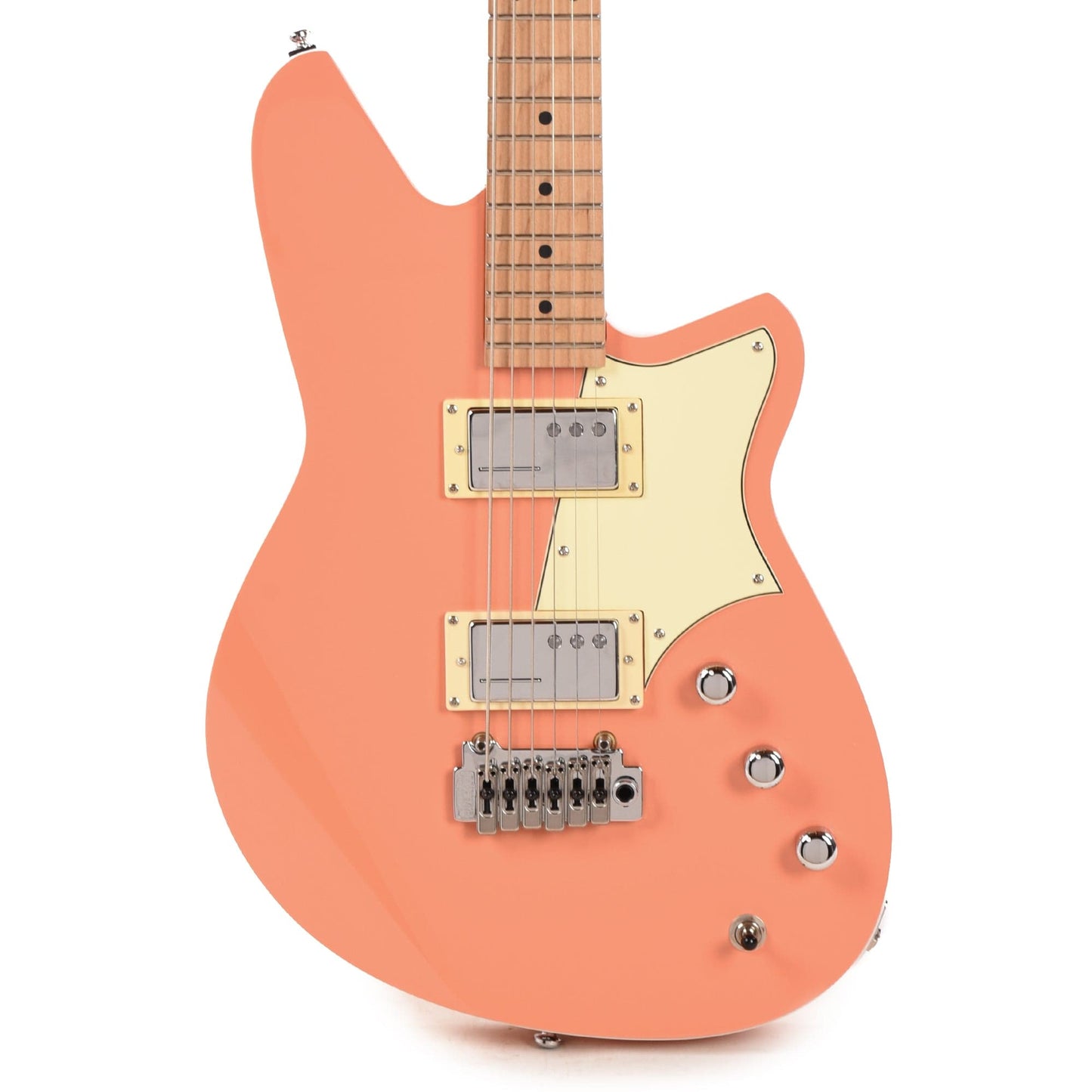 Reverend Descent W Coral w/Roasted Maple Neck Electric Guitars / Baritone