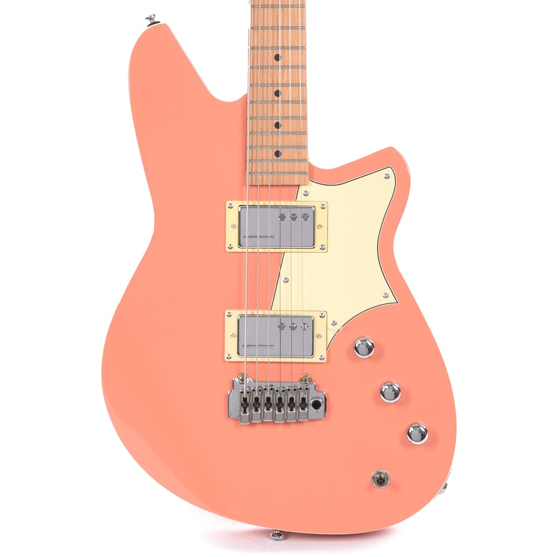 Reverend Descent W Coral w/Roasted Maple Neck Electric Guitars / Baritone