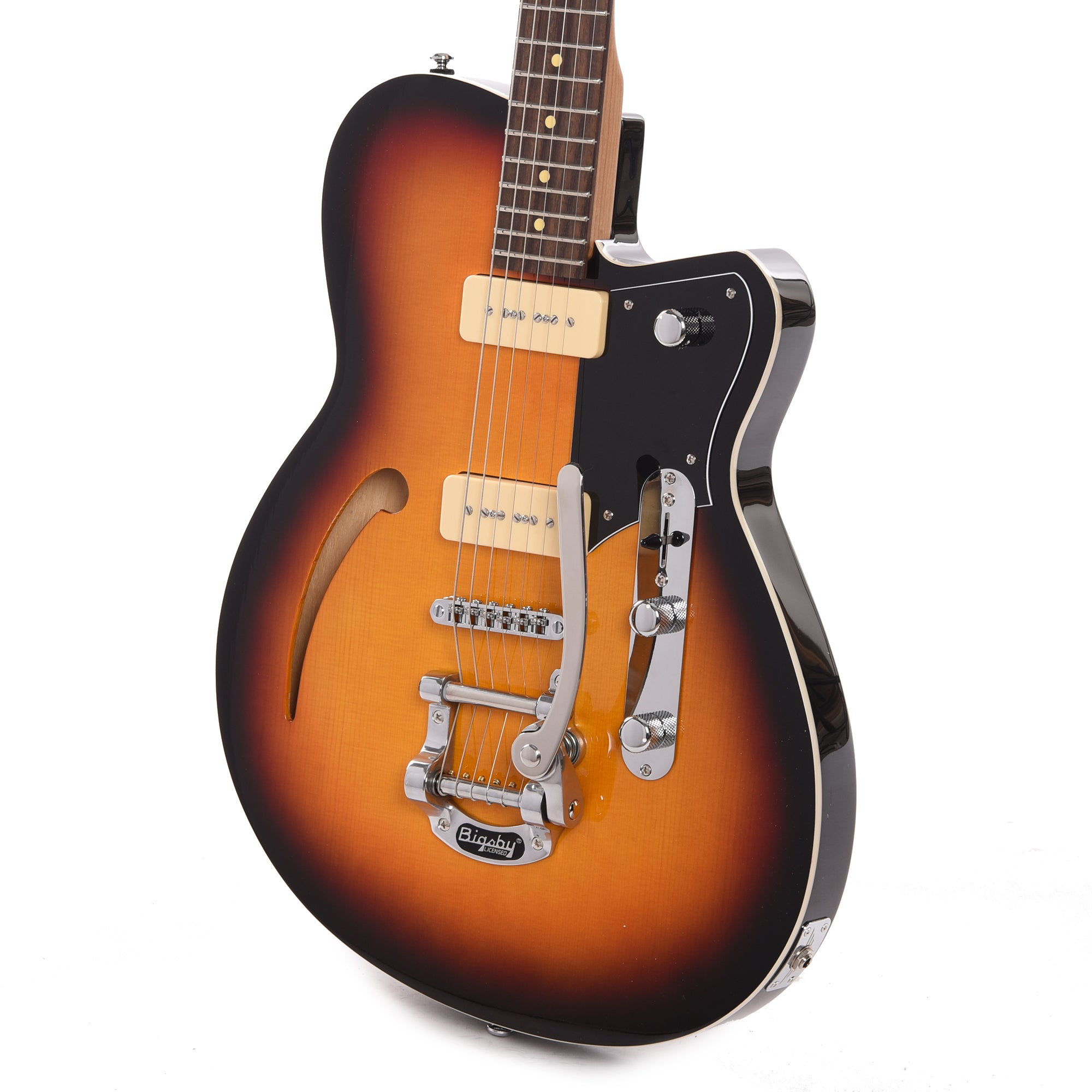 Reverend Club King 290 3-Tone Burst w/Bigsby Electric Guitars / Semi-Hollow