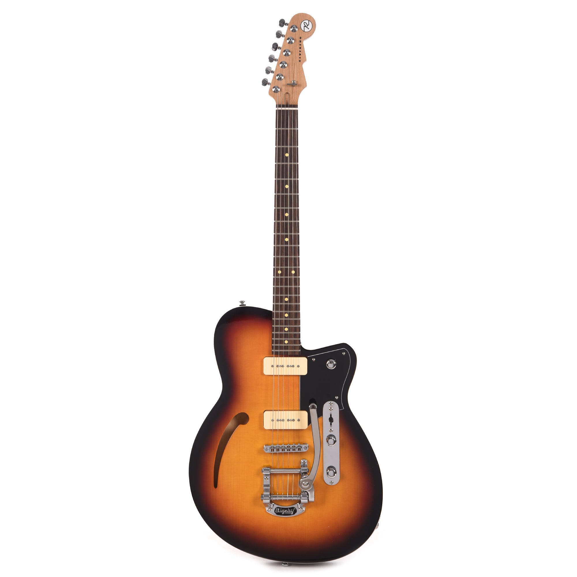 Reverend Club King 290 3-Tone Burst w/Bigsby Electric Guitars / Semi-Hollow