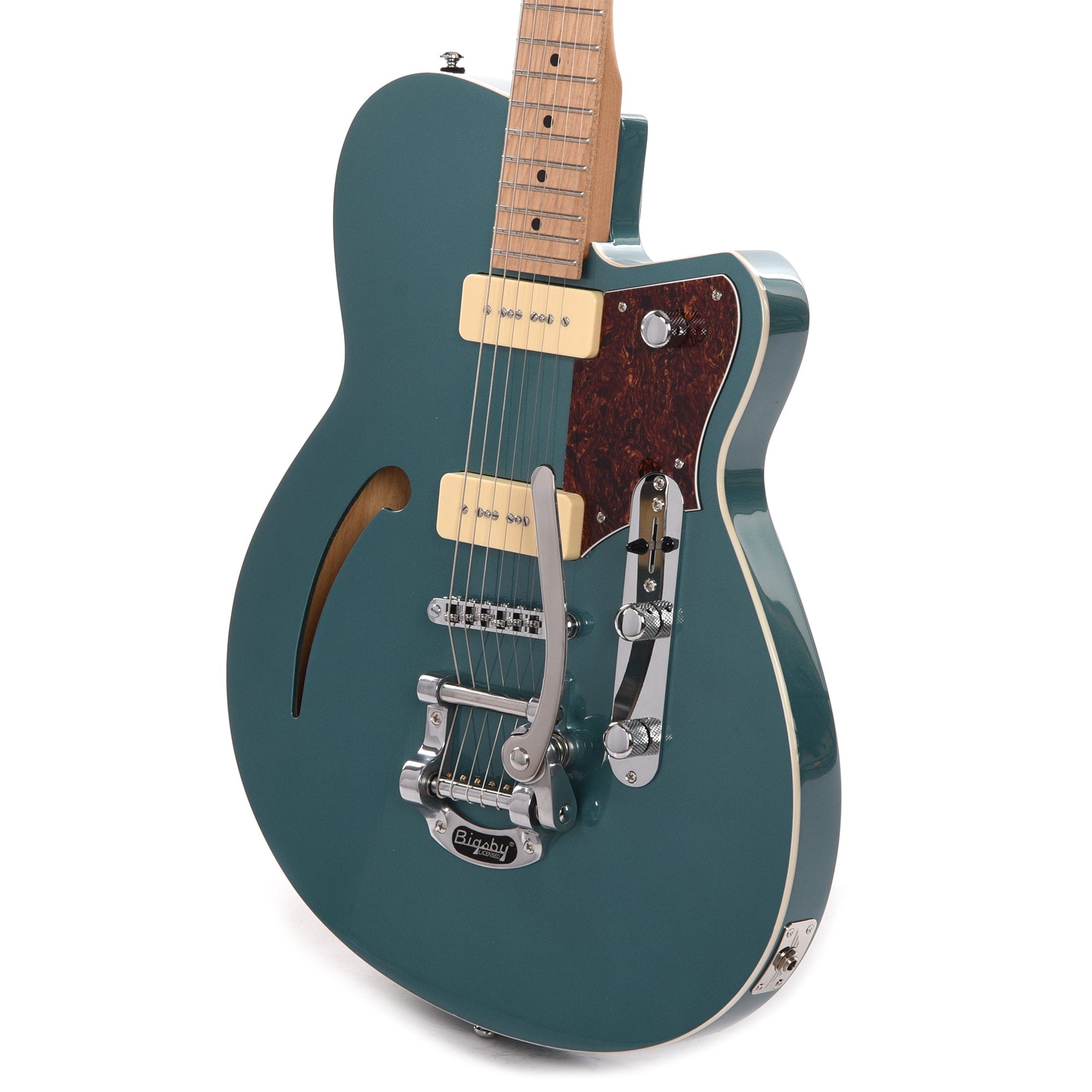 Reverend Club King 290 Bigsby Deep Sea Blue Electric Guitars / Semi-Hollow