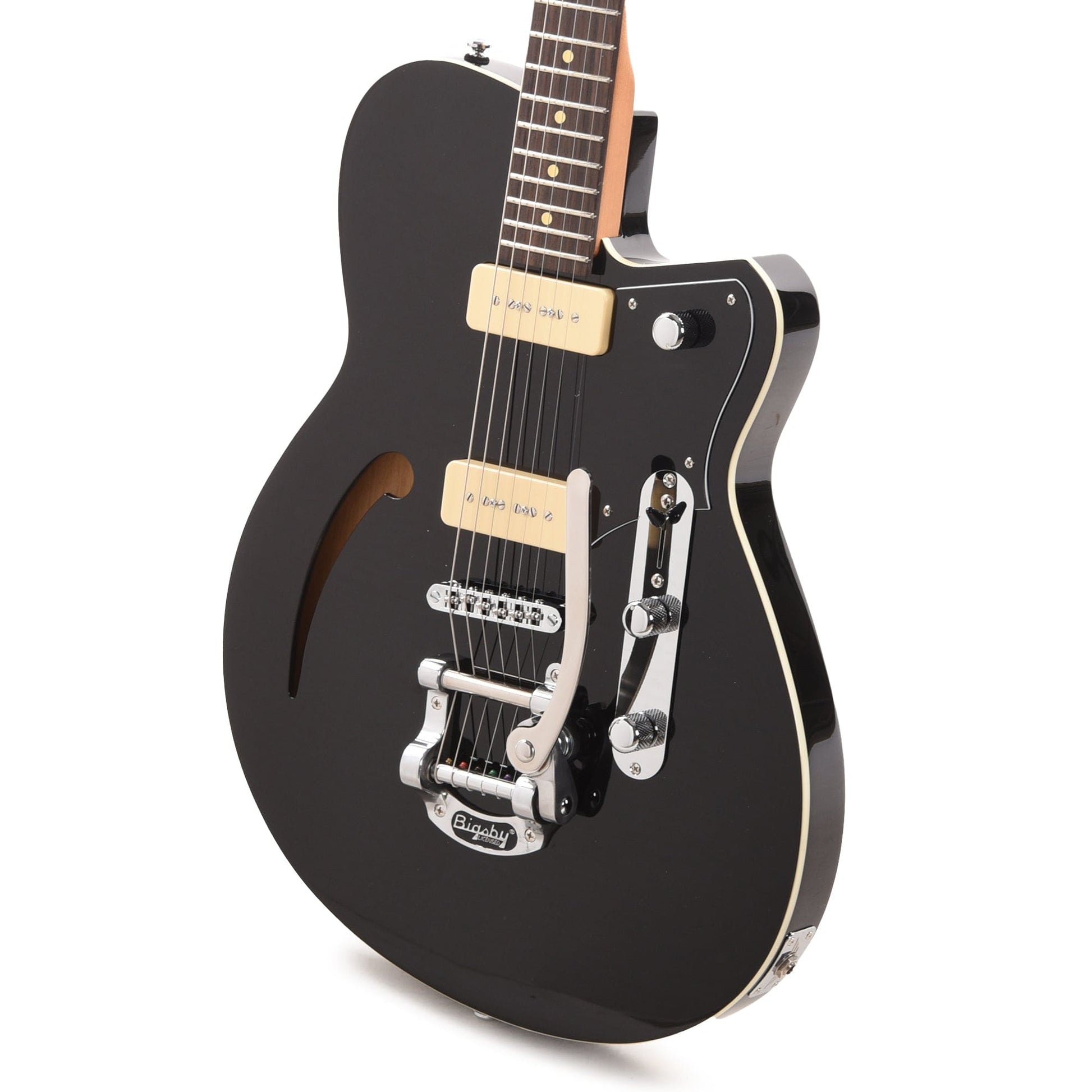 Reverend Club King 290 Midnight Black w/Bigsby Electric Guitars / Semi-Hollow