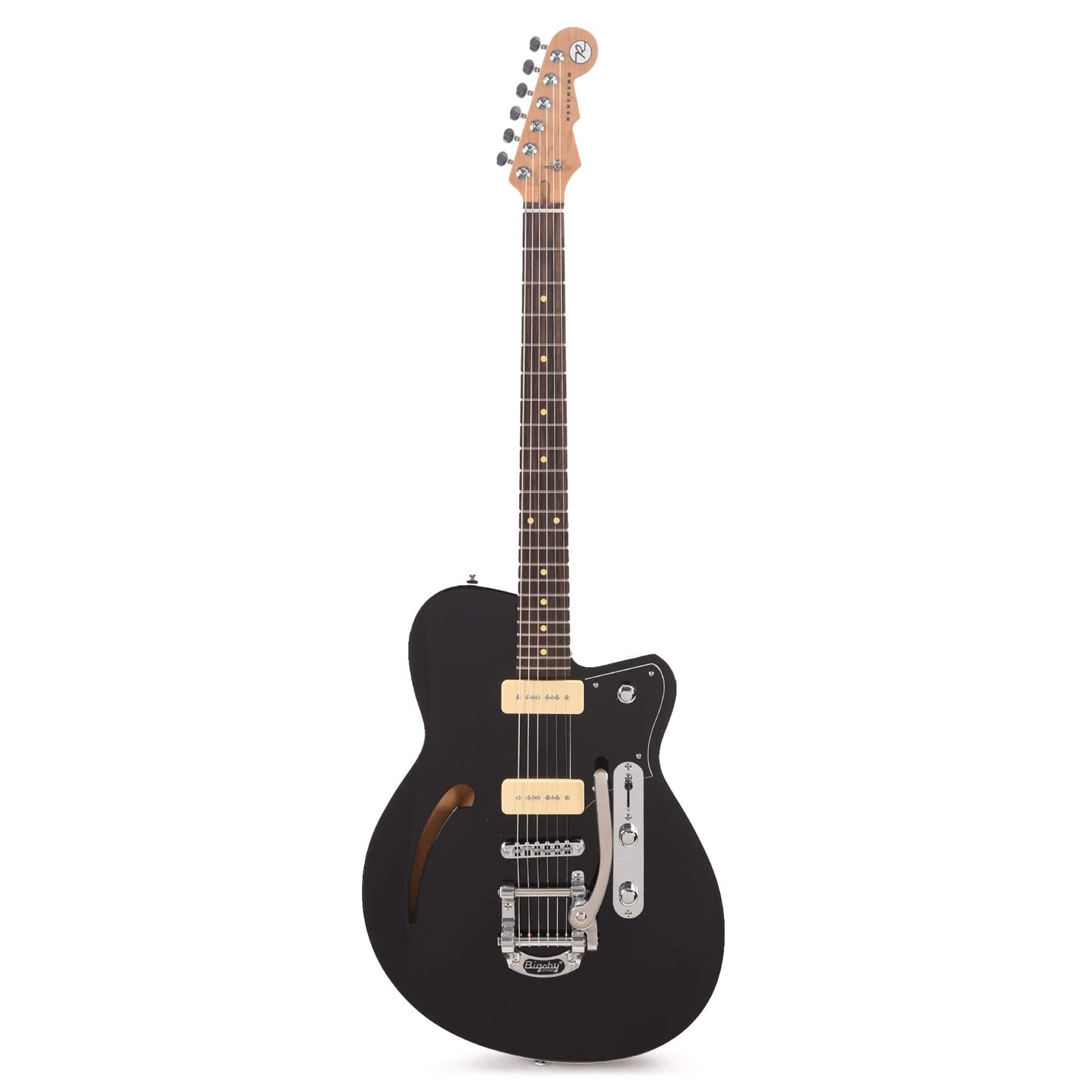 Reverend Club King 290 Midnight Black w/Bigsby Electric Guitars / Semi-Hollow
