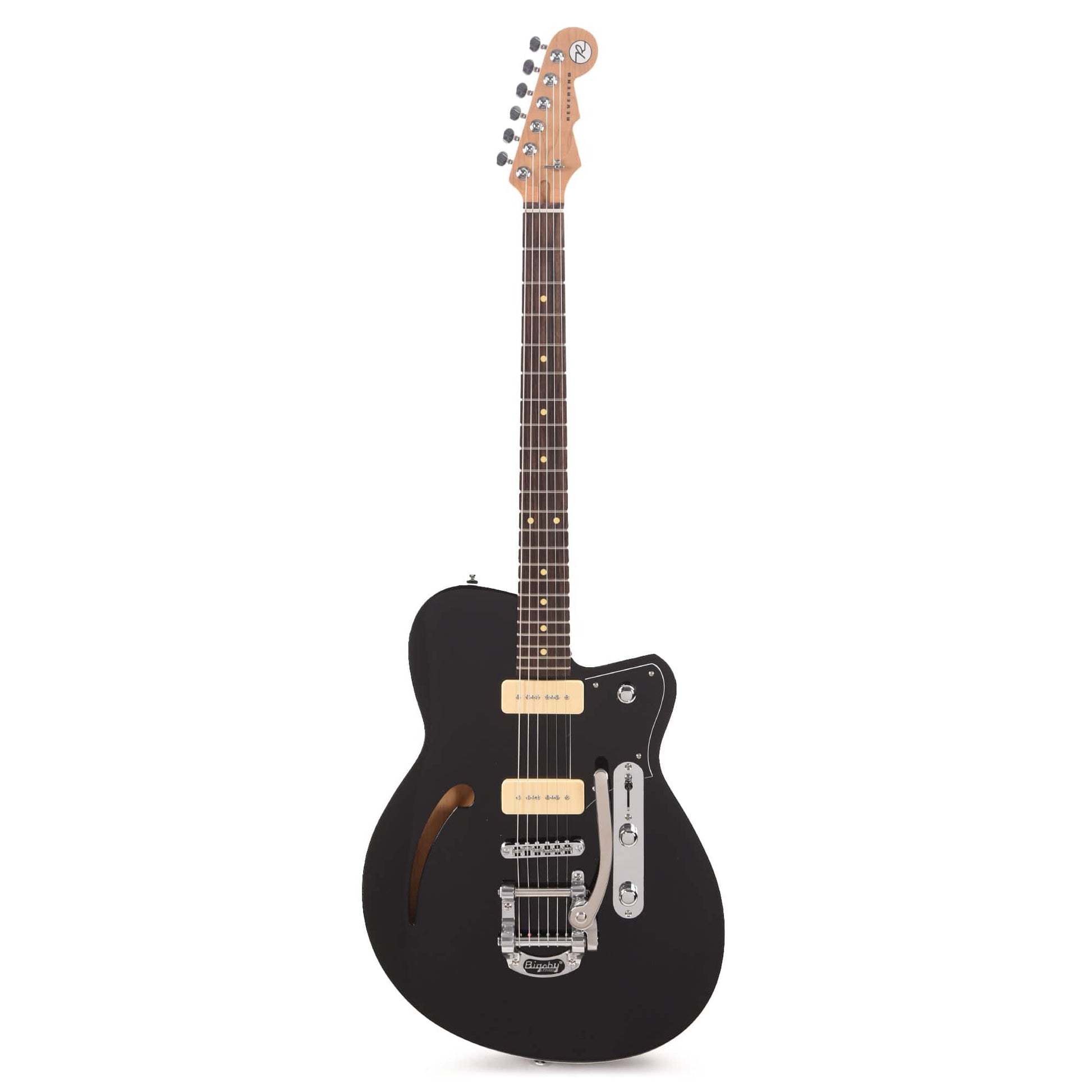 Reverend Club King 290 Midnight Black w/Bigsby Electric Guitars / Semi-Hollow