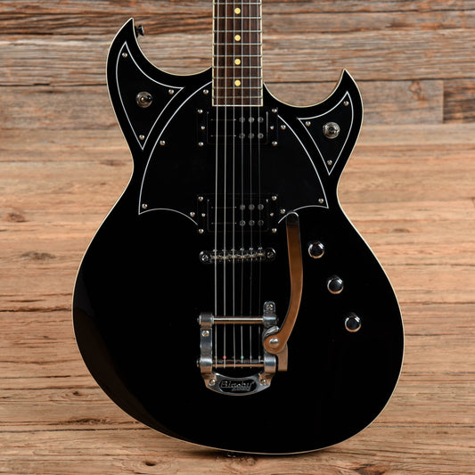 Reverend Reeves Gabrels Signature Spacehawk Black Electric Guitars / Semi-Hollow