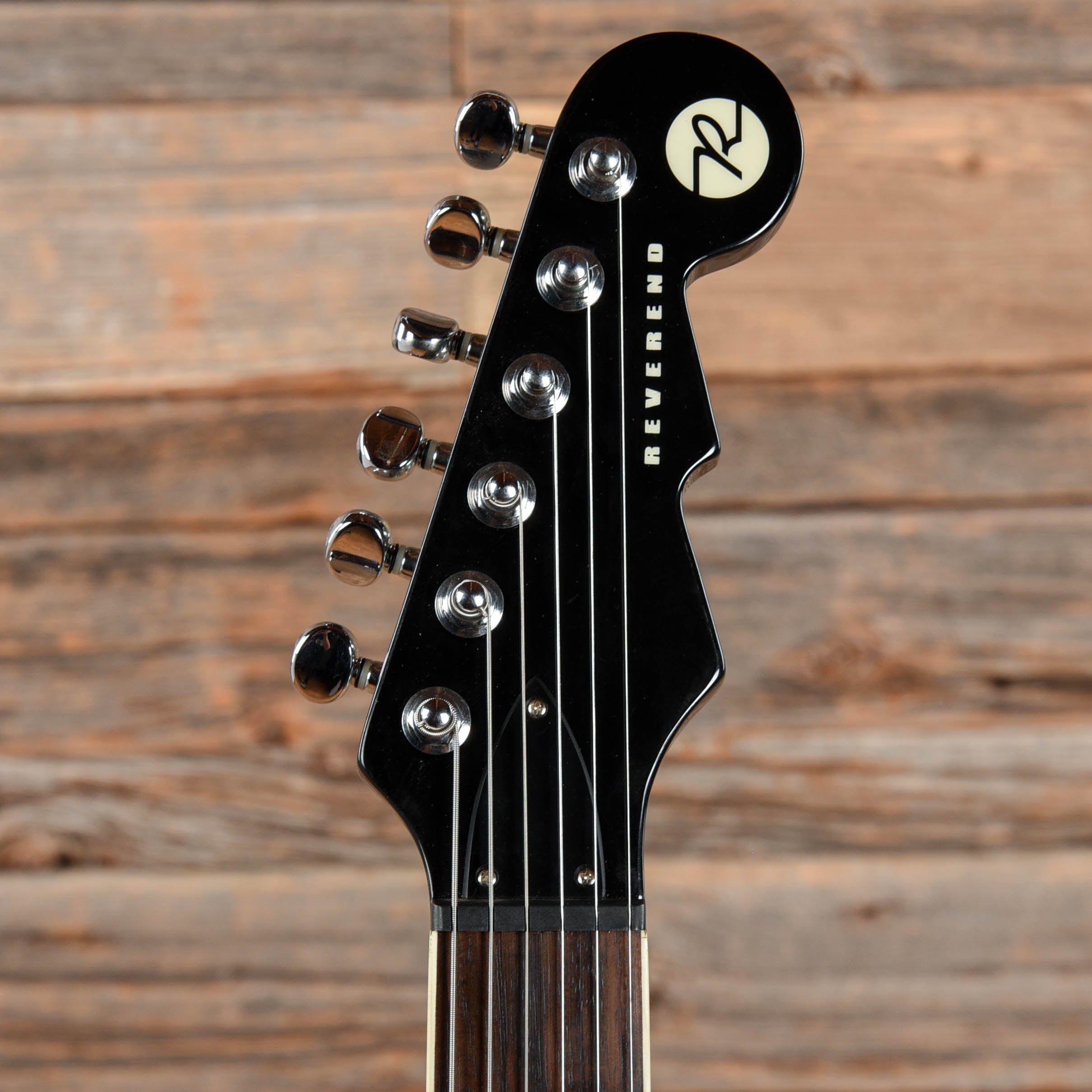 Reverend Reeves Gabrels Signature Spacehawk Black Electric Guitars / Semi-Hollow