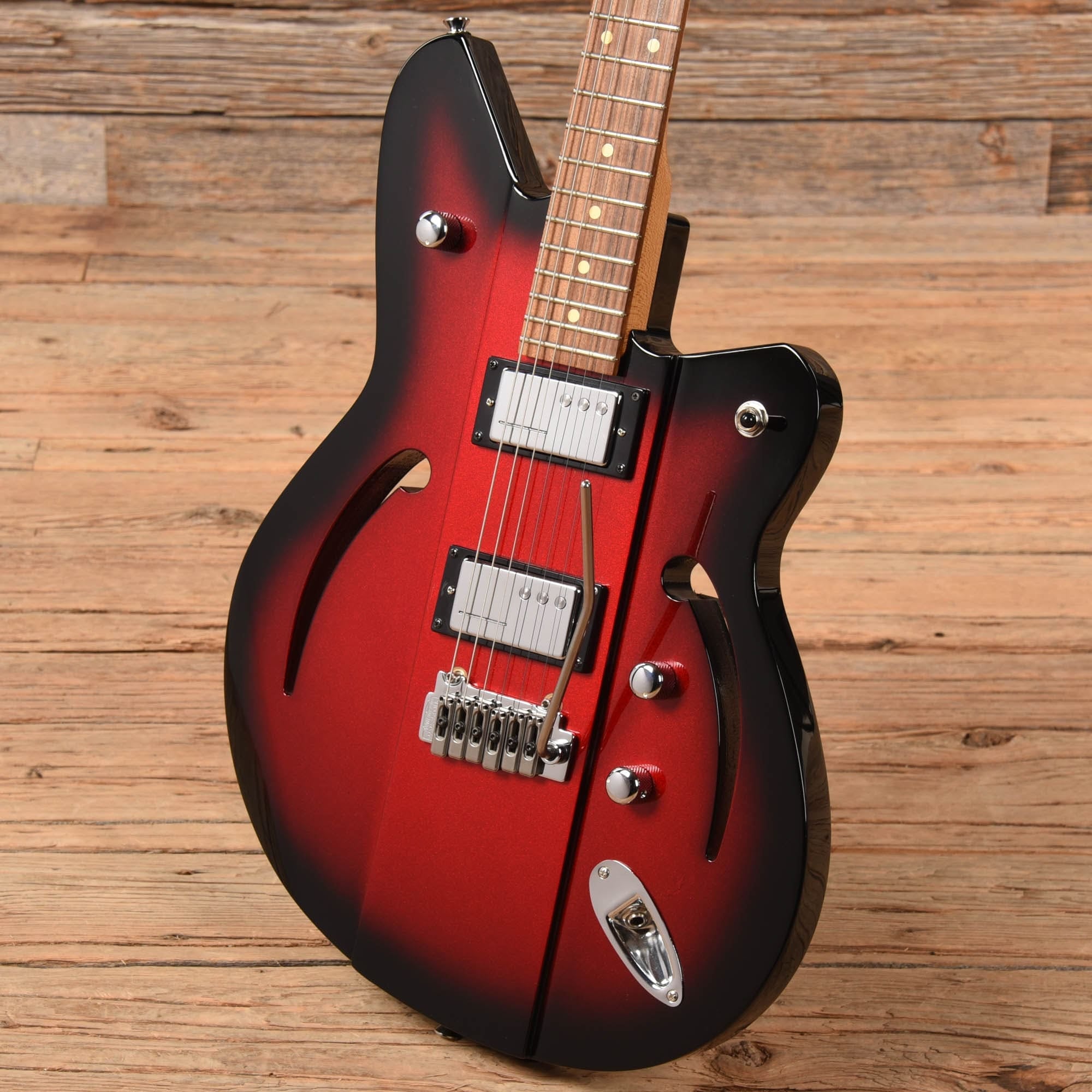 Reverend Airsonic HC Metallic Red Burst Electric Guitars / Solid Body