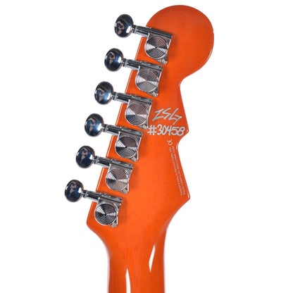 Reverend Bayonet RA HC Rock Orange Flame Maple LEFTY Electric Guitars / Solid Body