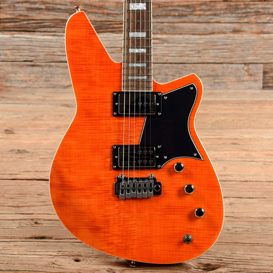 Reverend Bayonet RAHC Rock Orange Flame Maple Electric Guitars / Solid Body