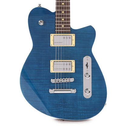 Reverend Charger RA Trans Blue Electric Guitars / Solid Body