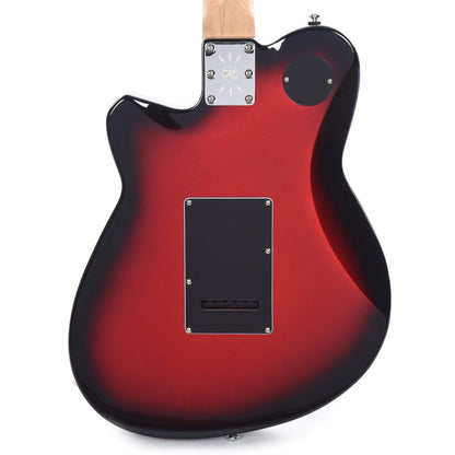Reverend Cross Cut W Metallic Red Burst Electric Guitars / Solid Body