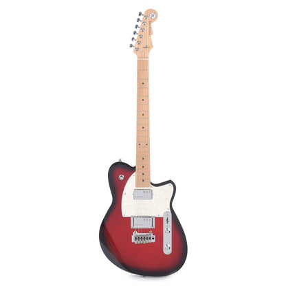 Reverend Cross Cut W Metallic Red Burst Electric Guitars / Solid Body