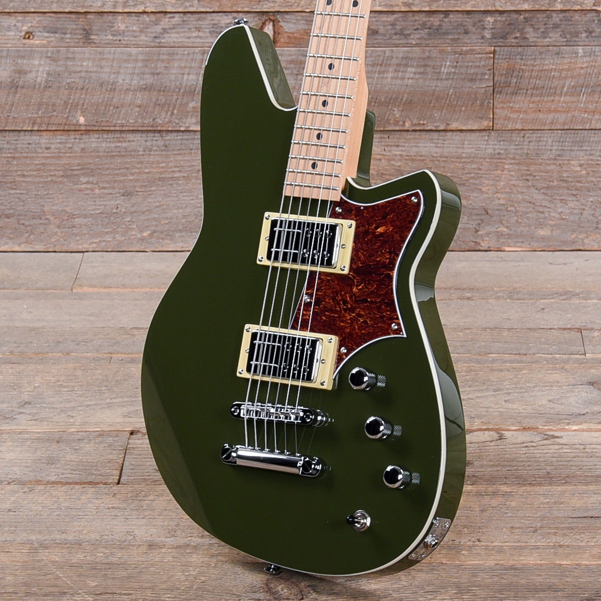 Reverend Descent RA Army Green w/Roasted Maple Neck Electric Guitars / Solid Body