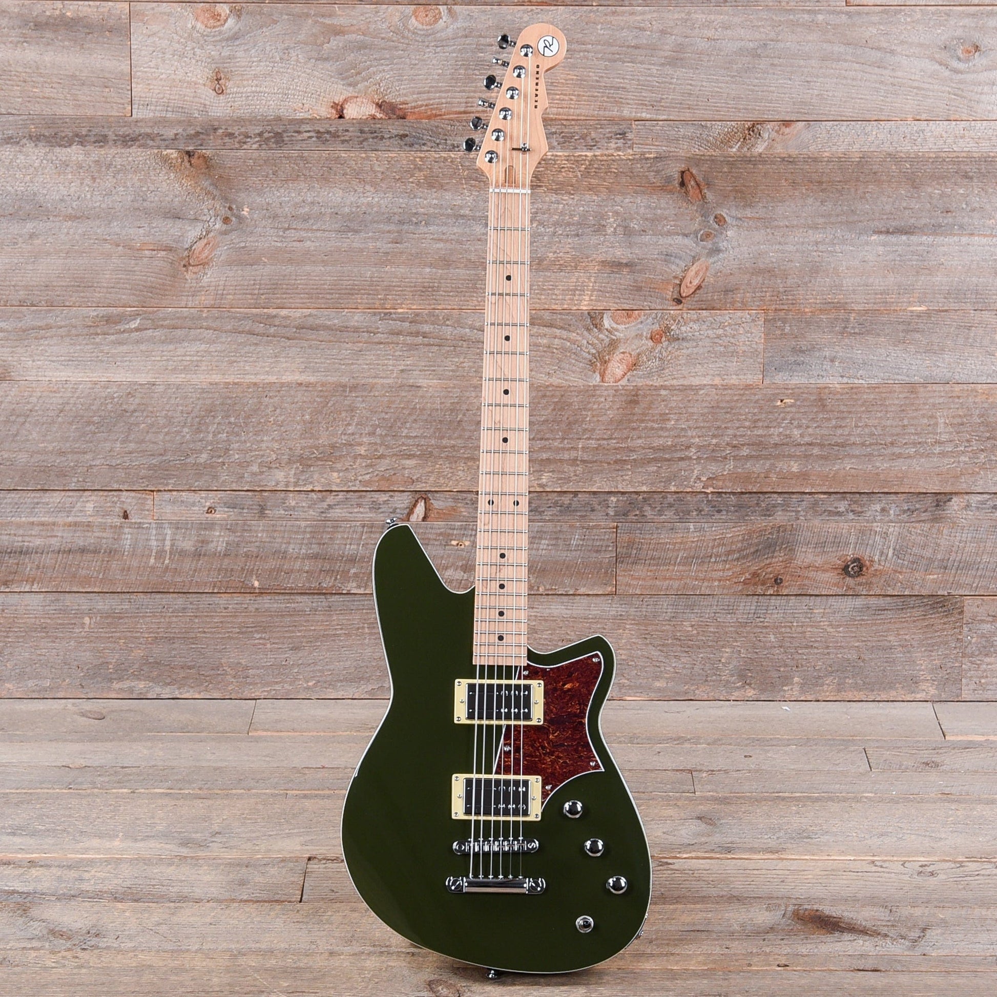 Reverend Descent RA Army Green w/Roasted Maple Neck Electric Guitars / Solid Body