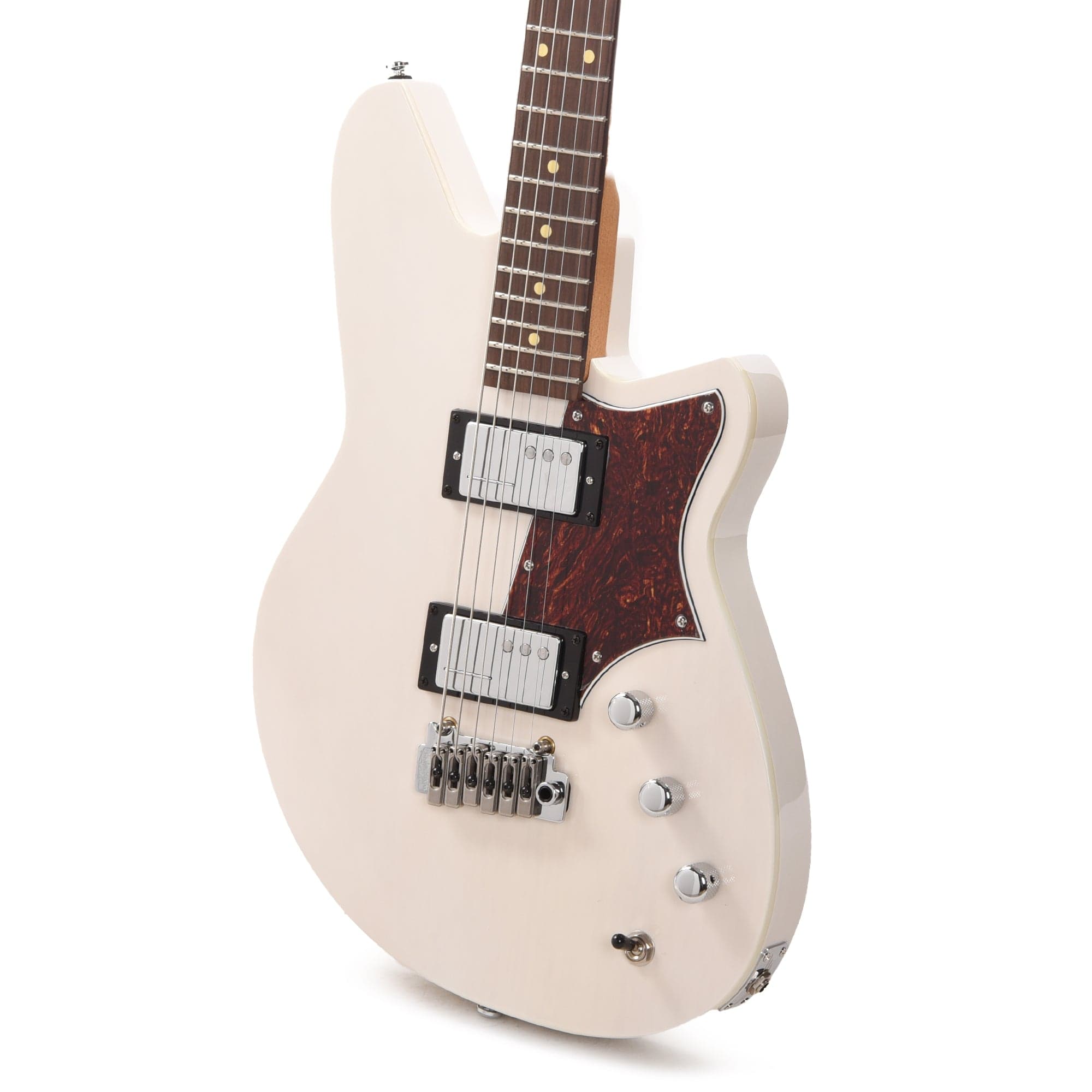 Reverend Descent W Baritone Trans White Electric Guitars / Solid Body