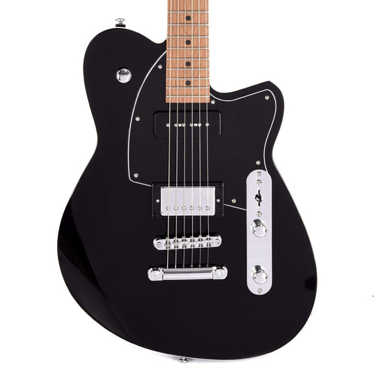 Reverend Double Agent OG Midnight Black Electric Guitars / Solid Body