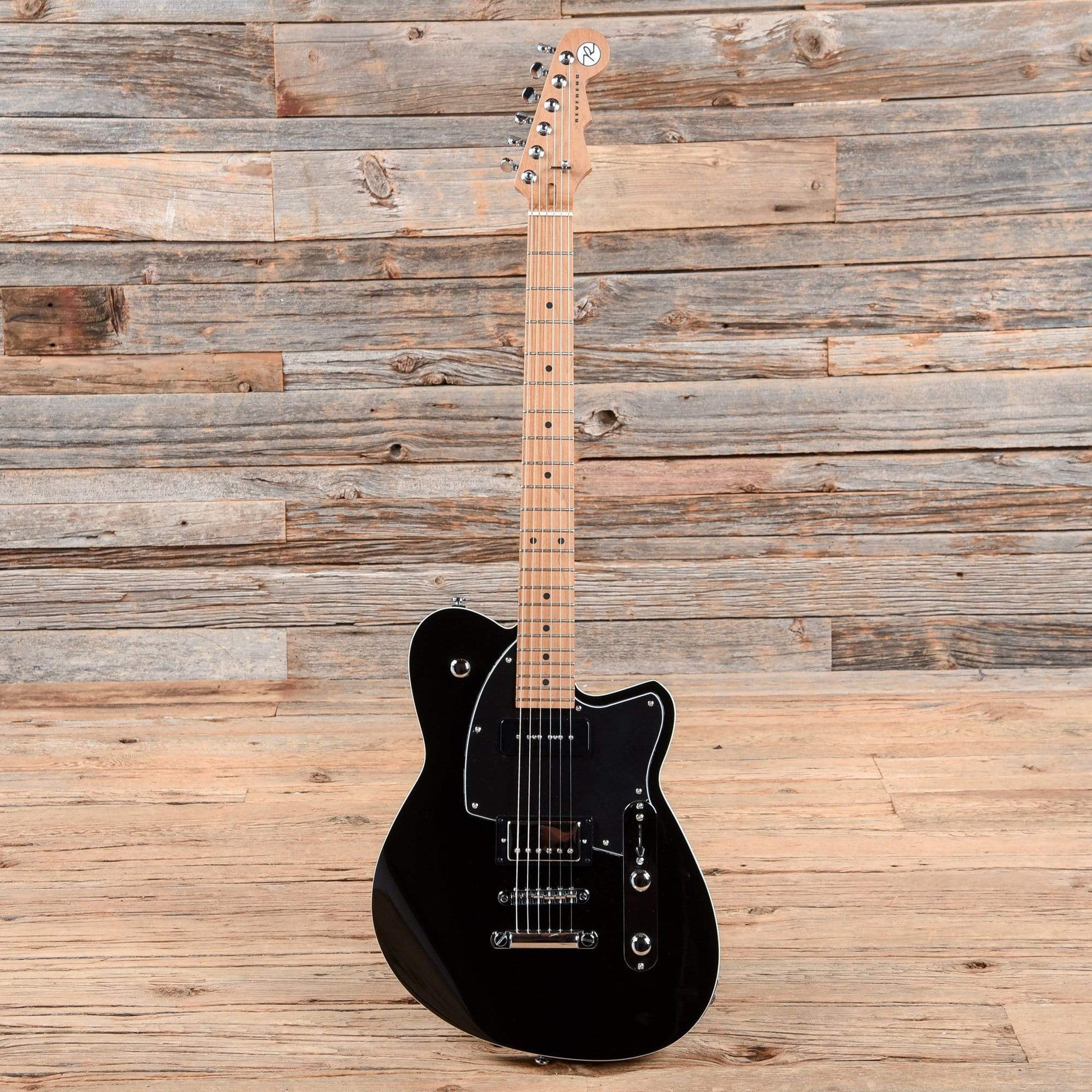 Reverend Double Agent OG Midnight Black Electric Guitars / Solid Body