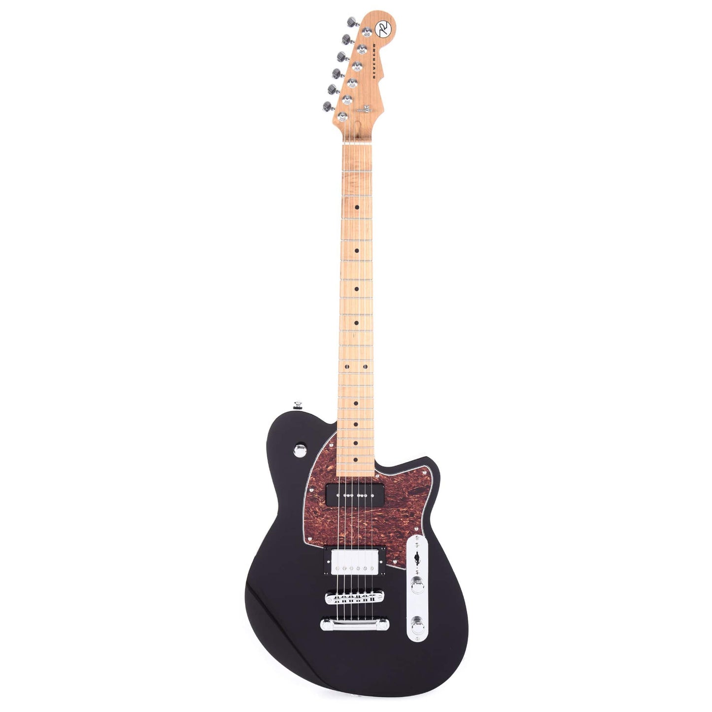 Reverend Double Agent OG Midnight Black Electric Guitars / Solid Body