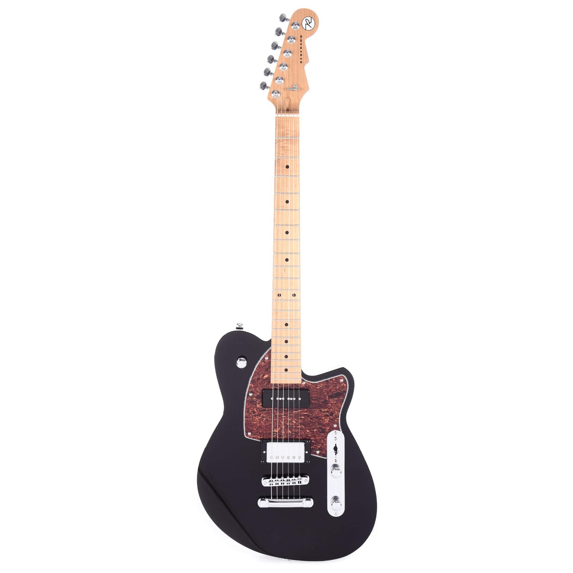 Reverend Double Agent OG Midnight Black Electric Guitars / Solid Body