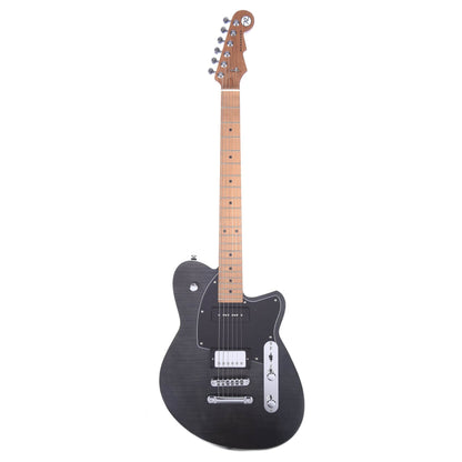 Reverend Double Agent OG Trans Black Electric Guitars / Solid Body