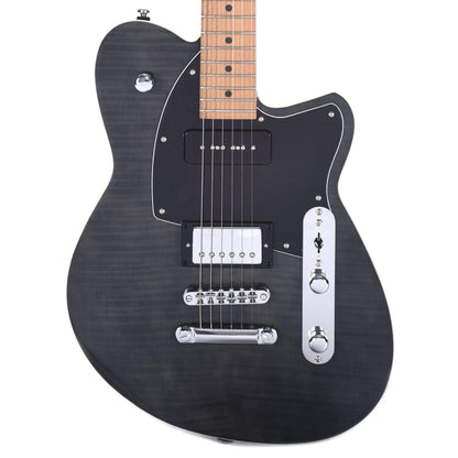 Reverend Double Agent OG Trans Black Electric Guitars / Solid Body