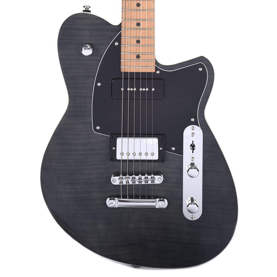 Reverend Double Agent OG Trans Black Electric Guitars / Solid Body
