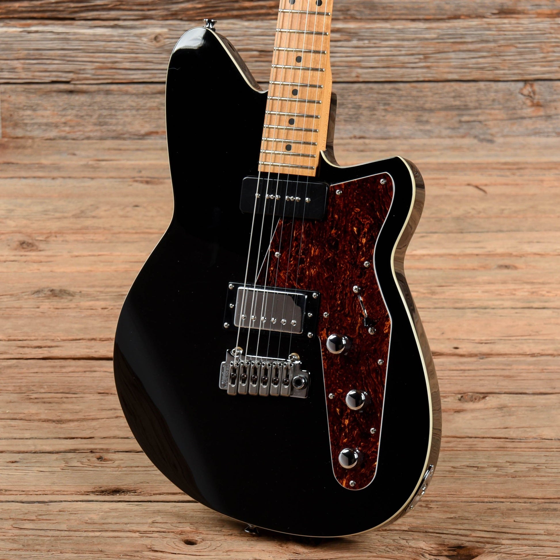 Reverend Double Agent W Black Electric Guitars / Solid Body